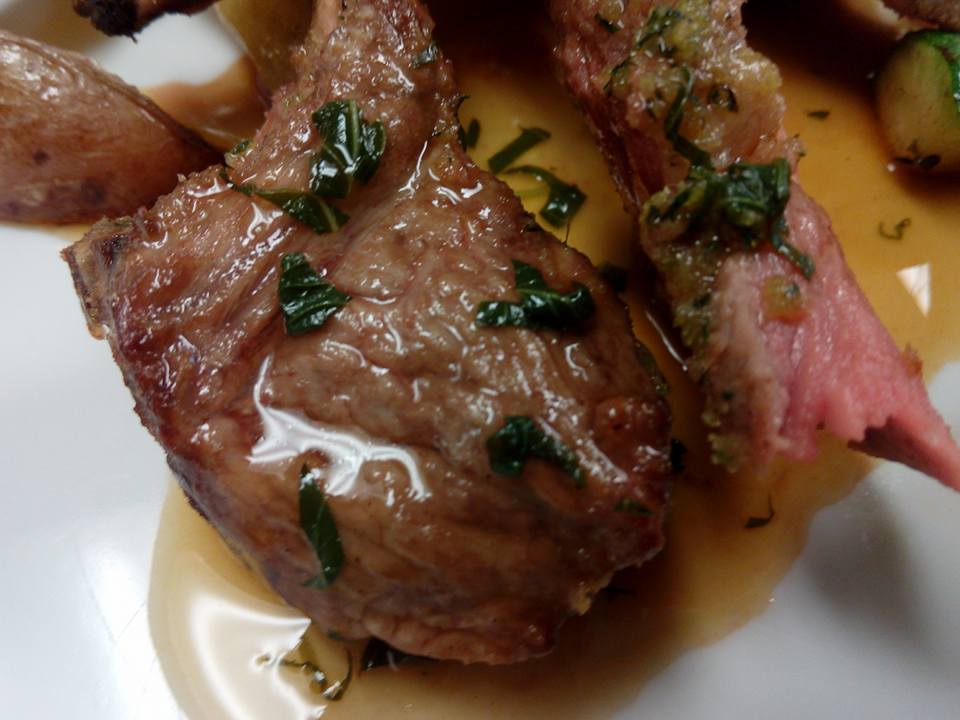 DIY Rack of Lamb with Herb Crust, Gourmet Potatoes, Courgette, Mint Sauce4
